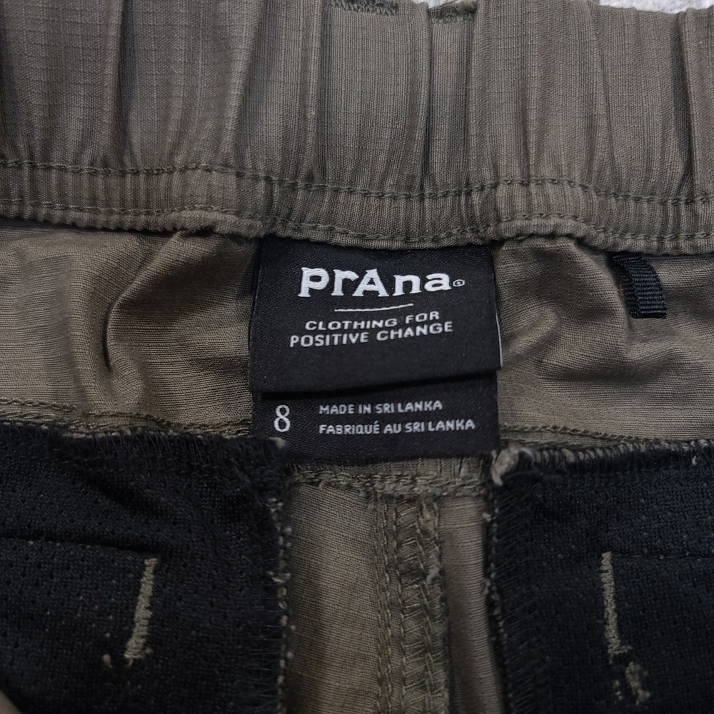 Prana Hiking Pants Womens 8 Brown Double Peak Ripstop Outdoor Cargo Trousers - Picture 7 of 9